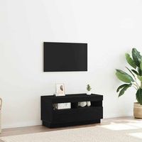 vidaxl mueble de tv 80 x 35 x 40 cm roble negro madera de ingenieria