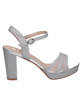 Sandalias Evento Polka 405 Plateadas 36