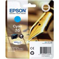 epson 16 t162240 cyan original durabrite ultra standard capacity ink cartridge pen