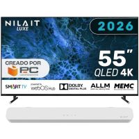 nilait luxe 55ud8004swos 55 qled uhd 4k smart tv webosnilait harmony sound bar barra de sonido 20 60w blanca