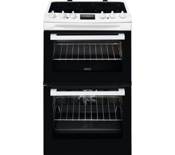 ZANUSSI ZCV46250WA 55 cm Electric Ceramic Cooker - White, White