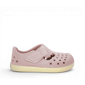 Pisamonas Zapatos Cangrejeras Zueco Barefoot Malibu Suela Crema para niña