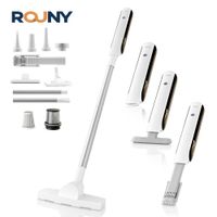aspiradora de mano con luz led aspiradora portatil inalambrica para coche con potente succion y 7 boquillas funcion de soplado blanca