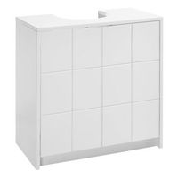 mueble bajo lavabo pie de tablero laminado blanco 56x30x60 cm casaseleccion