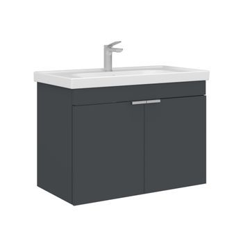 Mueble Para Lavabo  - 80 X 45 X 58 Cm - Antracita Mate