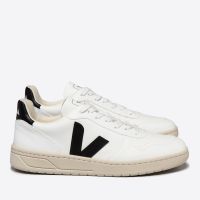 veja womens v-10 vegan cotton-canvas trainers - uk 3