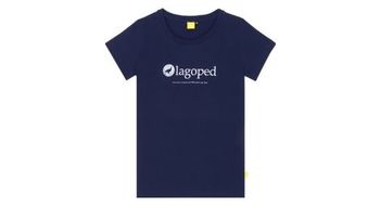 Camiseta azul lagoped teerec flag para mujer