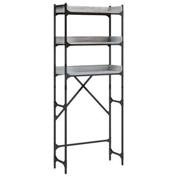 Estantería Lavadora Madera Ingeniería Gris Sonoma 67x25x163 Cm Vidaxl