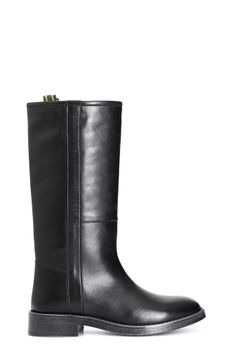 bota de cuero black
