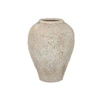 jarron terracota 44x44x60 l hecho a mano gris