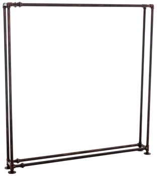 Soporte para troncos de madera en Metal Bronce