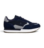 hackett london para hombre hms200125 zapatillas de ante vector device marino 42 plano serraje cordones casual