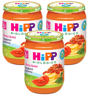 hipp tarrito de spaghetti bolonesa bio 6m 3x190 gr