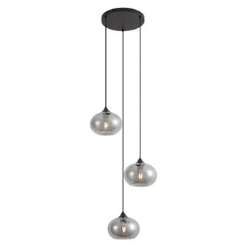 Lámpara colgante vidrio negro