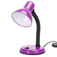 aigostar lampara de escritorio retror flexo escritorio sin bombillar lampara de mesa compatible con led bombillas modelo e27r max 240vr lampara lectura para leerr trabajarr estudiarrmorado
