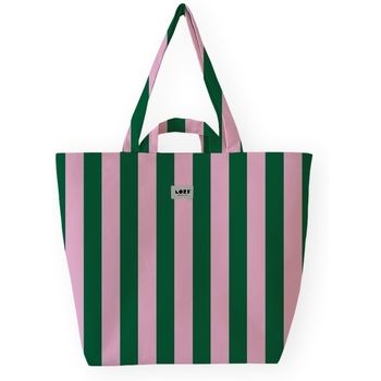 Lori Barcelona Bolsa Bold Stripe Bag - Pink/Green para mujer
