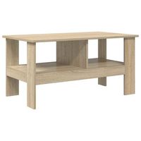 mesa de centro 90x50x45 cm madera - marron
