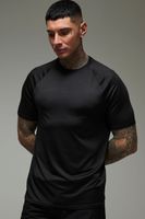 camiseta tall man active regular ligera essentials para el gimnasio de ranglan negro