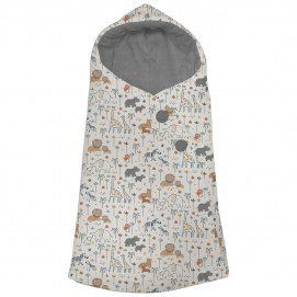 2024 Saco Capazo Capucha Selva Gris Dydados Pelo Estampado Pelo Gris