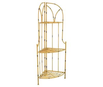 Estantería de forja amarilla 48x35x120