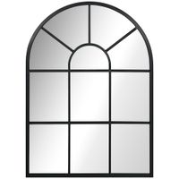 espejo de pared 50x2x70 cm negro
