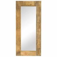 espejo de madera maciza de mango 50x110 cm vidaxl