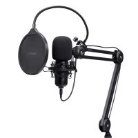 microfono trust gxt 270 emita ii usb cardioide con brazo ajustable y filtro antipop
