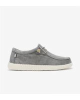 de walk in pitas 54 wp150 wallabi washed zapato wallabi unisex de algodon - g gris