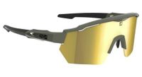conjunto azr race rx gafas caqui mate   lente hidrofoba amarilla   transparente