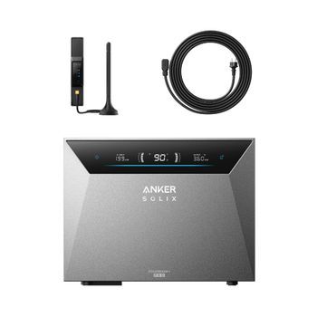 Kit Anker Solix Solarbank 4 E5000 Pro Con Adaptador Schuko Y Smart Meter Gen 2, Almacenamiento Doméstico 5kwh