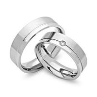 anillos de boda de acero inoxidable 6mm grabado