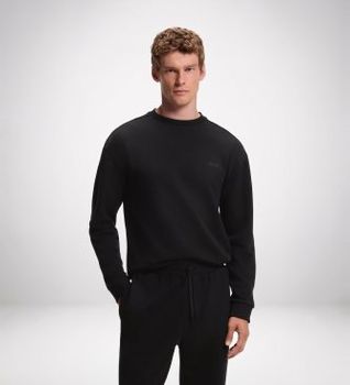BOSS para hombre. 50571173 Sudadera Andrew negro (S), Homewear, Algodón, Manga larga