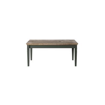 Mesa Baja Rectangular Colección Assia. Color Verde Y Roble.