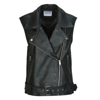 Noisy May Cazadora de cuero NMLINA para mujer