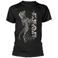 fear factory camiseta mechanical skeleton para mujer