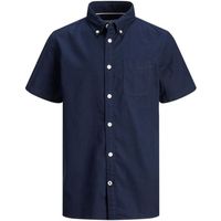 jack  jones camisa manga corta 12188691 jjeoxford shirt ss es21 jr navy blazer para nino