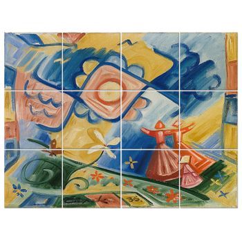 Legendarte - Panel Decorativo Multiple Chicas Cantantes - Josef Capek Cm. 150x200 (12 Paneles)