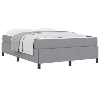 Cama Tapizada  190 X 140 Cm   - Gris
