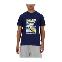 camiseta new balance sport essentials triathlon azul marino talla xs
