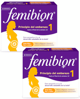 femibion 1 primer trimestre de embarazo semanas 1-12 acido folico plus y vitaminas 2x28 comprimidos