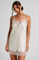 hunkemoller vestido lencero valerie blanco