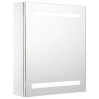 mueble de bano con espejo led 50x135x60 cm vidaxl