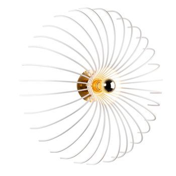 Lámpara De Pared Aspendos-n-644 Blanco Metal Diámetro 16x56 Cm