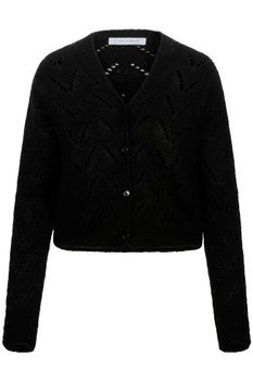 cárdigan de mohair black l