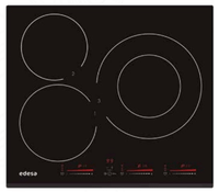 vitroceramica induccion edesa eim-6330 ba 3 zonas coccion ancho 59 cm