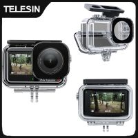 telesin 45m funda carcasa impermeable para dji osmo action 3 4 5pro funda de buceo subacuatico cubierta protectora de alta resistencia