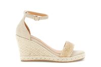 sandalias de cuna con tira en el tobillo y banda delantera camel 40