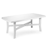 mesa resina blanca 180x100 cm - neoferr