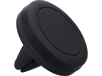 Soporte universal para coche - Muvit For Change MCCHL0001, Rotativo 360º, Para Rejilla coche, Negro