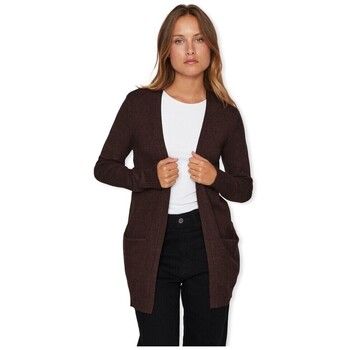Vila Abrigo Noos Ril Cardigan - Coffee Bean para mujer